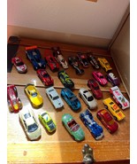 Large Mixed Lot of Diecast Metal &amp; Plastic Hot Wheels &amp; Other Race Cars ... - $11.29