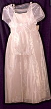 Girls Jinelle Formal Dress With Floral Details Plus Shawl Wedding Commun... - $43.79