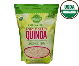  Wellsley Farms Whole Grain Quinoa 100% Organic GMO Gluten-Free 3 lb - $15.71