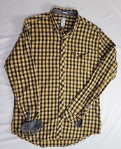 Billabong Mens Sz L Long Sleeve Button Up Check Collared Pocket Flannel Shirt - £10.04 GBP