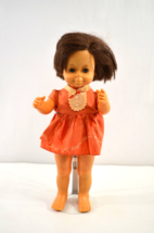 Singin&#39; Chatty Doll 1964 Mattel 17&quot; Brunette Blue Eyes Vtg MUTE No String - £38.47 GBP
