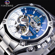 Forsining European And American Style Men&#39;s Fashion Casual Hollow Mechanical Mov - £49.68 GBP