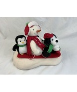 Hallmark Jingle Pals Animated Musical Snowman Penguin Dog Sleigh Ride Fu... - $32.57 CAD