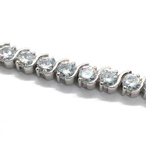 7 CT Round Cut VVS1 Simulated Women Tennis Bracelet 14K White Gold Plated 7-1/4&quot; - £84.44 GBP