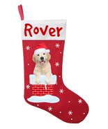 Golden Retriever Christmas Stocking - Personalized and Hand Made Golden ... - £26.31 GBP