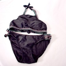 Ingear Swimsuit Black Blue Pink Bikini  Size Large - $17.04