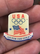 USA Olympic Go for the Gold Lapel Pin Pinback - £6.44 GBP