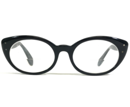 Vintage Bausch &amp; Lomb Petite Eyeglasses Frames Shiny Black Cat Eye 45-20-130 - £36.37 GBP