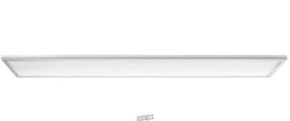 Leviton- 40-Watt Brushed Aluminum 1 x 4 Integrated LED Flat Panel Light, White - $80.74