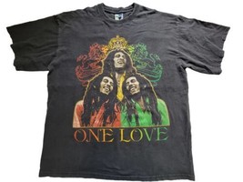 Y2K Bob Marley 3XL One Love Music Marijuana T-Shirt Phat Dog VTG Trinity Rasta - £31.25 GBP