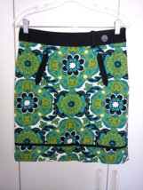 Ann Taylor Ladies Short Pencil SKIRT-4-LINED-BOLD FLORAL-WORN ONCE-NICE/SOFT - £8.88 GBP