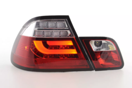 Fk Pair Smoke Black Led Rear Lights Bmw E46 Coupe 03-07 Red / Clear 330 320 Lhd - £297.87 GBP