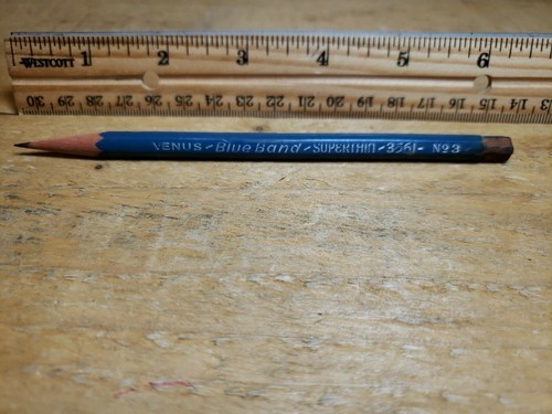 Vintage VENUS Blue Ban SUPERTHIN 3561 No 3 Pencil - $14.66