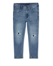 365 Kids Garanimals Boys Blue Jeans Destruction Denim Pant Size 7 BRAND NEW - £11.76 GBP