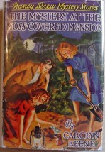 Nancy Drew #18 MYSTERY AT THE MOSS-COVERED MANSION 1942B-5 hcdj Orange EPs  - $75.00
