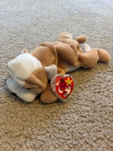 Ty Beanie Baby Babies 4th Gen Wrinkles the Bulldog 8&quot; Authentic MWMT - $9.49