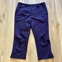 Nike Golf Tour Performance Dri-Fit Size 6 Plum Purple Women&#39;s Capris Poc... - $14.84