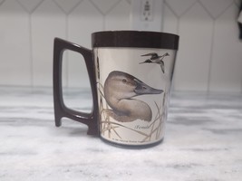 Flambeau Vintage Canvasback Duck Plastic Cup Mug, Double Wall Insulation, Rare  - £7.88 GBP