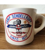 Vintage Boy Scouts of America Camp Schoellkopf G.N.F.C. 1977 Mug Cup BSA - $9.49
