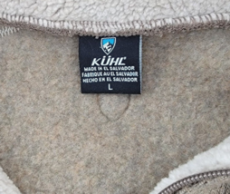 Kuhl Men&#39;s Alfpaca Fleece Brown 1/4 Zip Pullover Sweater  Size L - £31.11 GBP