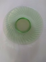 Vintage Green Swirl Dinner Plate Unmarked - £9.46 GBP