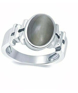 6 Ct Natural Cats Eye Gemstone Ring Solid 925 Silver Ring Handmade Desig... - $92.25 CAD