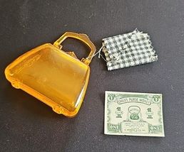Orange Celluloid Plastic A Newberg NY Co Doll Purse &amp; 1949 Play Money Wa... - $660.75 MXN