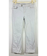 Izod Womens Jeans Size 10 Beige Stone Denim Embroidered Pockets Pants Ca... - $5.99