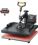 VEVOR 2 in 1 Heat Press Machine for T Shirts and Hats 15x15 Inch Profess... - $193.19