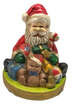 Vintage Santa Claus Figurine Toys Christmas Holiday Decor 4 Inch - £9.01 GBP