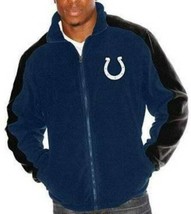 Mens Jacket Vest G-III NFL Football Indianapolis Colts Blue 2 Pc Fleece $190-2XL - £78.06 GBP