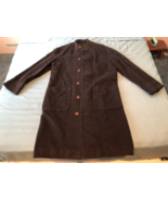SABATO RUSSO MENS 100% BLACK WOOL OVERCOAT (SIZE 50) - €256,62 EUR