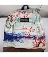Jansport Japanese Cherry Blossom backpack pink flowers tree READ FOR REPAIR - $36.91 CAD