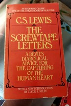 The Screwtape Letters C.S. Lewis 1982 Paperback Classic Book Vintage christian - £7.93 GBP