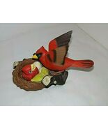 Breezy Singer Cardinal Takara 1992 Red Bird w Baby in Nest Chirps Hard t... - €35,40 EUR