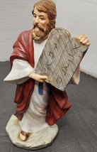Vintage Moses &amp; Ten Commandments Figurine By Homeco And Made In Thailand - £18.34 GBP