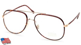 New Milan Eyewear Modena Havana / Gold Eyeglasses Glasses Frame 57-17-135 B49mm - £43.07 GBP