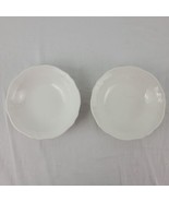 Federalist Ironstone Bowl Lot 2 6.5&quot; Salad Soup Cereal Dessert 4238 Whit... - £10.18 GBP