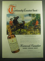 1948 Harwood&#39;s Canadian Whisky Ad - art by Ray Johnson - £14.55 GBP