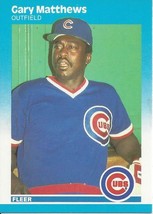 1987 Fleer Gary Matthews 568 Cubs - £0.79 GBP