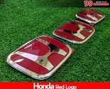 06-11 For Honda Civic FD1 FD2 RED Front Rear And Steering Wheel Emblem 3... - $59.40
