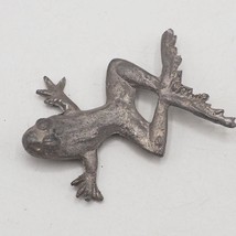 Vintage Pewter Swimming Frog Miniature - £7.84 GBP