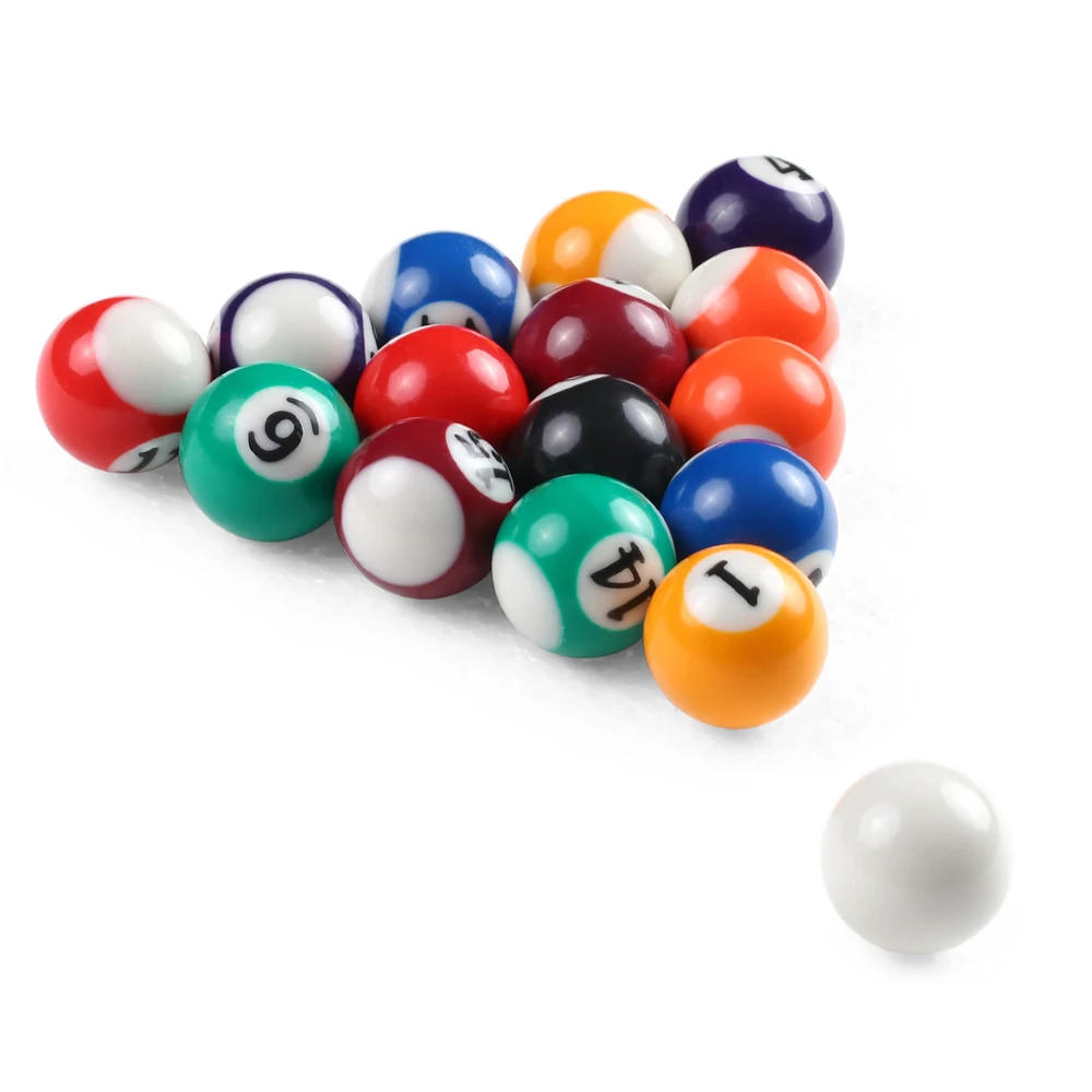 Professional Pool Ball Polyester Resin 25MM/ 38MM Children Billiards Table Balls - £81.39 GBP