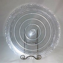 Clear Plastic Plate Kitchen Servware Entertaining Tray Cookie Serving Platter - £1.58 GBP