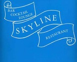 Skyline Restaurant Menu 10th Ave at 50th St New York City 1950s - £29.98 GBP