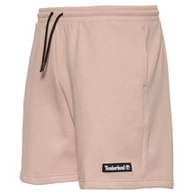 Timberland Men&#39;s Woven Badge Sweat Shorts in Cameo Rose-Size 2XL - $29.94