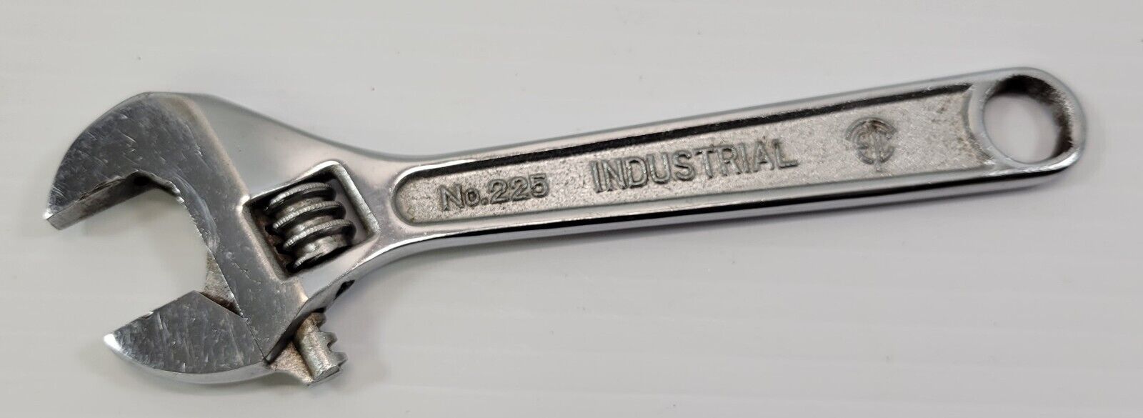 PV) Vintage 6&quot; Industrial  No 225 Adjustable Wrench Tool Fully Forged Steel - $7.91