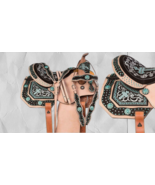 Western Barrel Racing Trail Horse Saddle Tack Size 10&quot;-18&quot; Premium Fine ... - $437.58+