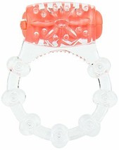 Color Pop Quickie Screaming O Vibrating Ring Silicone Cockring Orange - $11.87