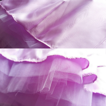 Purple Tulle Midi Skirt Outfit Women Custom Plus Size Tulle Party Tutu Skirt image 6